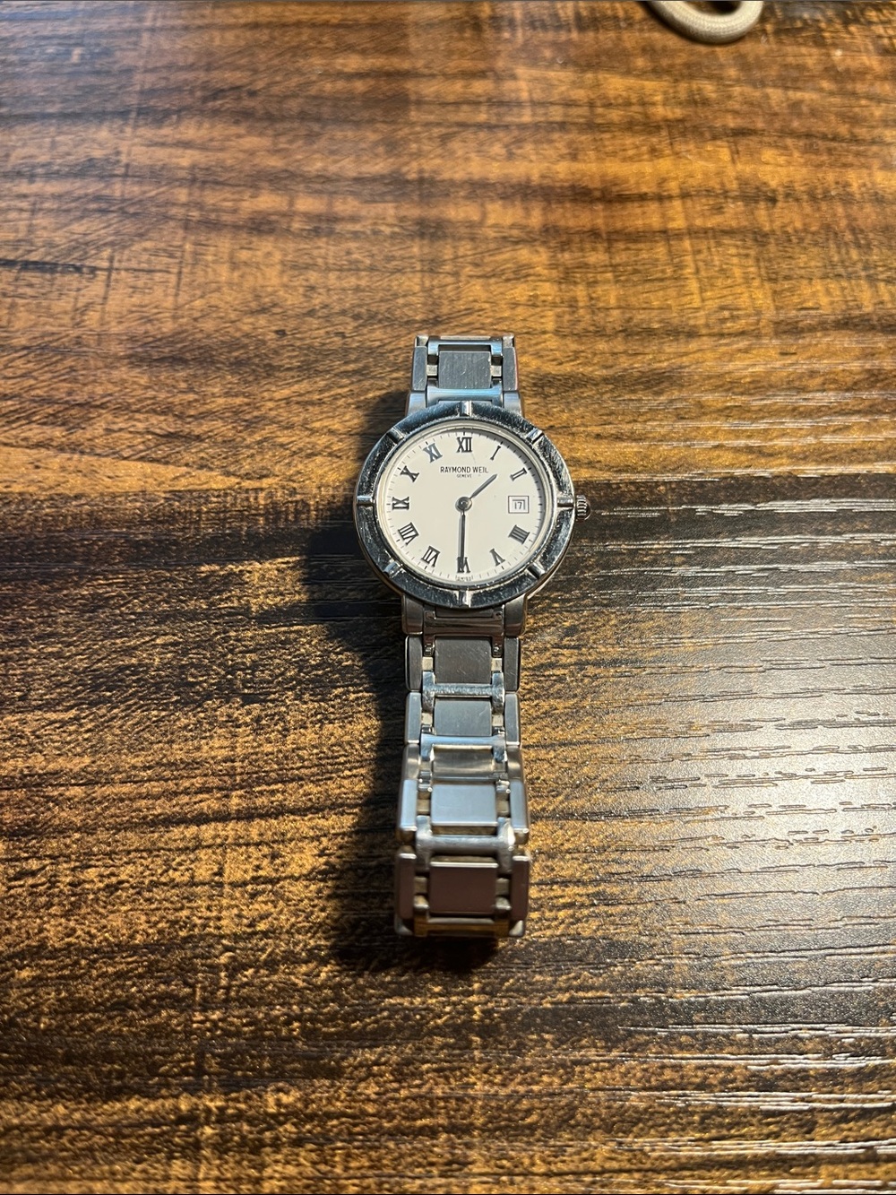 Raymond Weil Stainless Steel Ladies Watch with White Dial and Roman Numerals